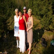 A wild mature sexparty in the forest gets hot